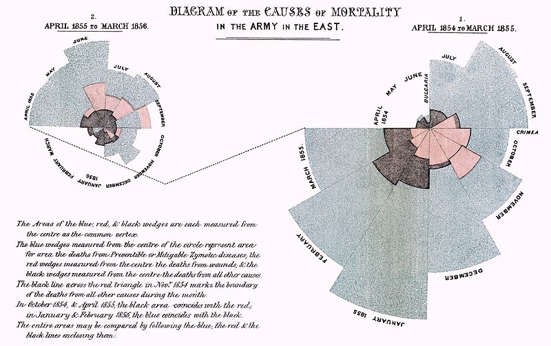 Making her case. Florence Nightingale used infographics, too.