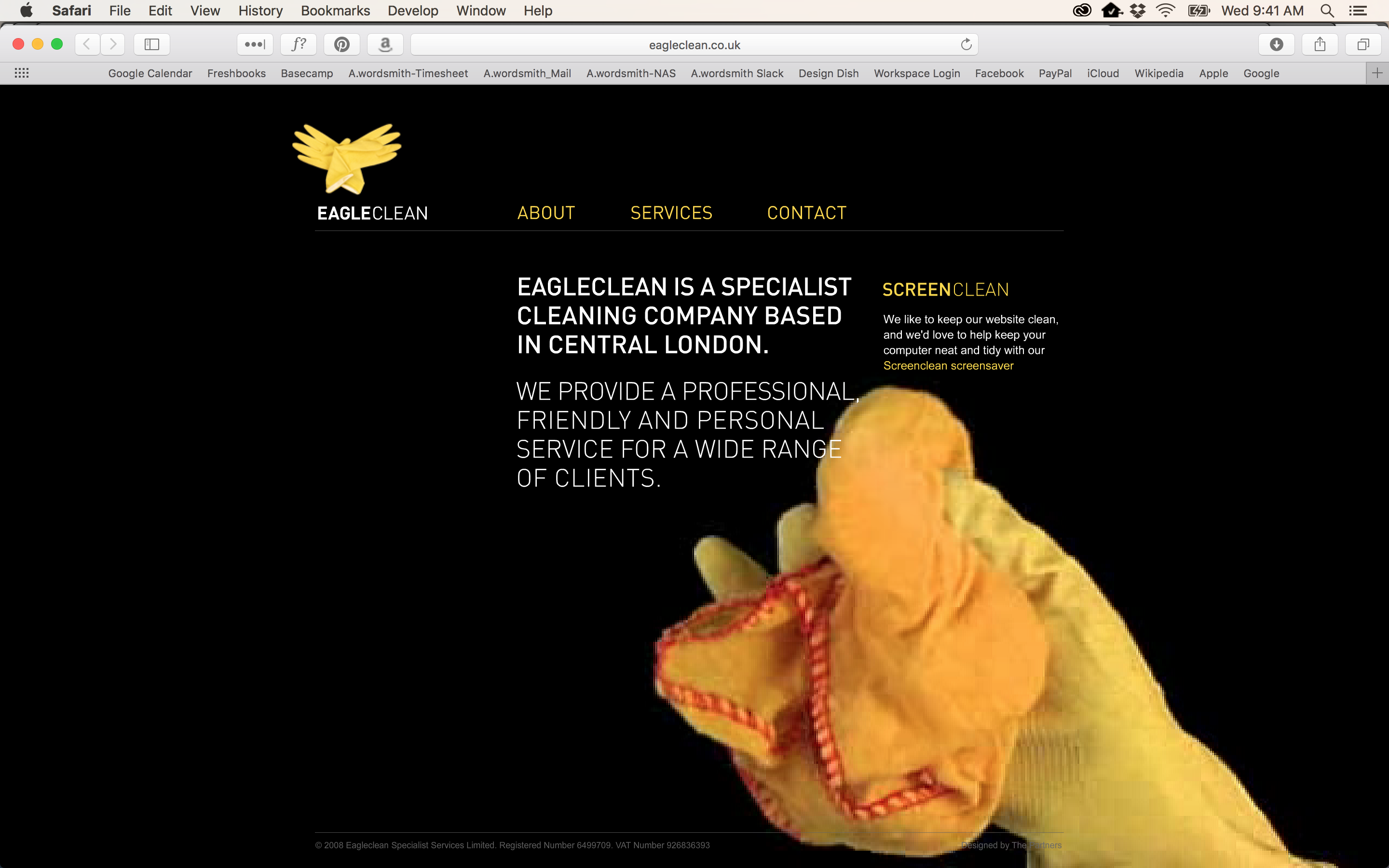 Homepage for Eagle Clean