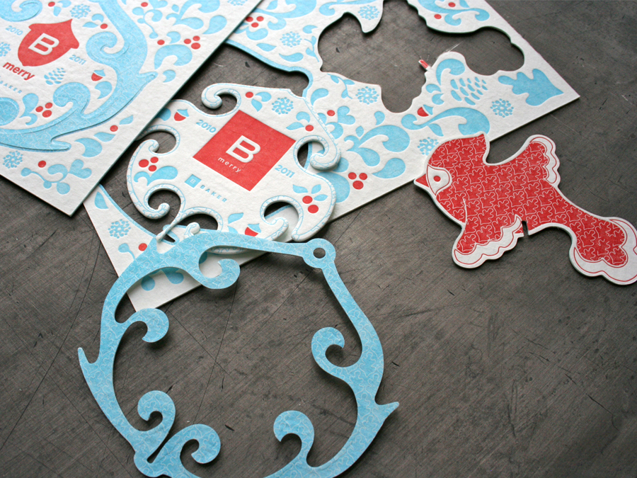  A beautiful branded card-turned-ornament